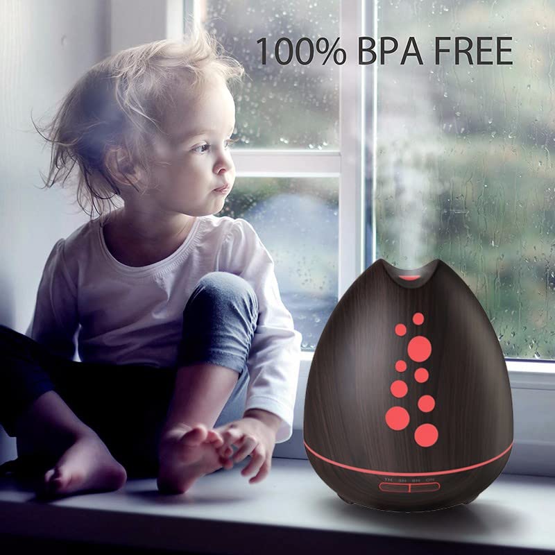 TGE Unique 400ML Essential Oil Diffuser for Essential Oils Bluetooth Music Speaker with Remote 7 Color LED Generic uk supplements