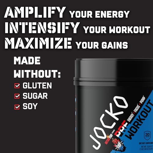 JOCKO FUEL Ultimate Pre Workout Powder - Pre-Workout Energy Powder Drink for Men JOCKO FUEL uk supplements