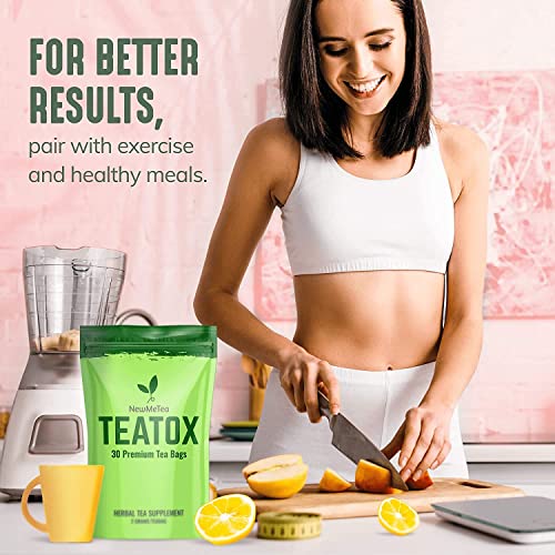 30 Day Detox Tea for Women & Men, All-Natural Herbal Teatox, Energy, Digestion NEWME uk supplements