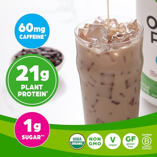 Orgain Organic Vegan Protein Powder, Iced Coffee - 21g Plant Based Protein, Gluten Free Orgain uk supplements