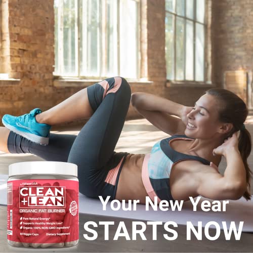 Clean+Lean-Organic Fat Burner by FitFarm USA - Worlds First Organic Fat Burner Supports FIT FARM USA uk supplements