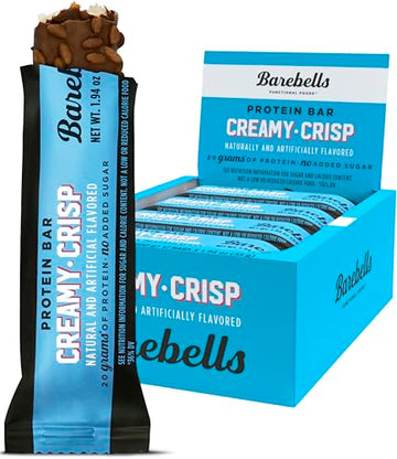 Barebells Protein Snacks Bars Creamy Crisp - 12 Count, 1.9oz Bars 55g of High Protein BAREBELLS uk supplements