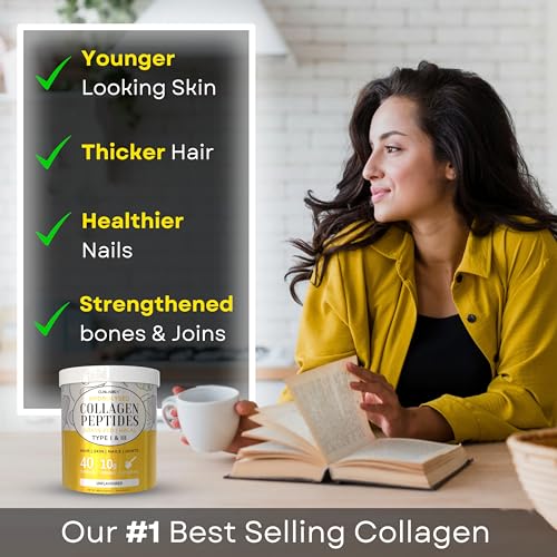 100% Pure Hydrolysed Collagen Peptides Powder - 400g Tub | Halal & Grass-Fed Bovine Collagen CLN Labs uk supplements