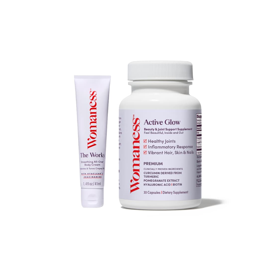 Womaness Summer Travel Skin Bundle - The Works Mini Size - Menopause Womaness uk supplements