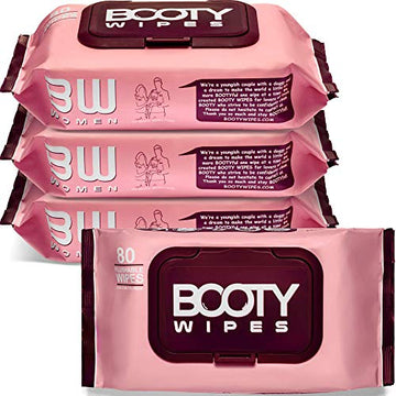 Booty Brand Wipes for Women - 320 Wipes for Adults | Premium Feminine - pH Balanced & Infused BOOTY WIPES uk supplements