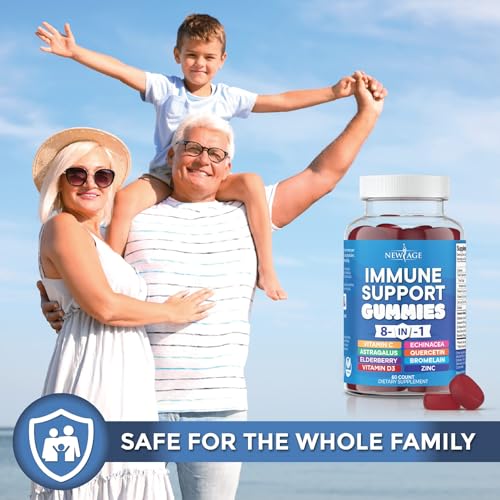 NEW AGE 8 in 1 Immune Support Booster Supplement with Elderberry, Vitamin C NEW AGE uk supplements