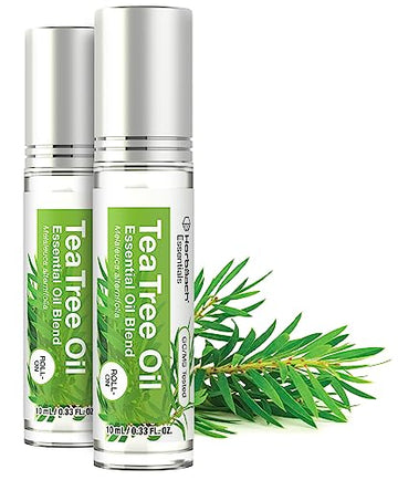 Horbaach Tea Tree Essential Oil Roll On Blend | .33 fl oz (Pack of 2) | Roller for Skin Horbäach uk supplements