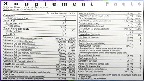 Youngevity Ultimate Classic® - Mega Multi-Vitamin & Mineral Complex - 16 Vitamins, 70+ Minerals, 12+ Amino Acids, Grape Seed, CoQ10, and More - Highly Absorbable Liquid (32 Fl Oz - Pack of 1) Youngevity uk supplements
