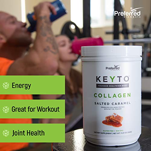 Keto Collagen Protein Powder with MCT Oil – Keto and Paleo Friendly Pure Grass Fed Preferred Elements uk supplements