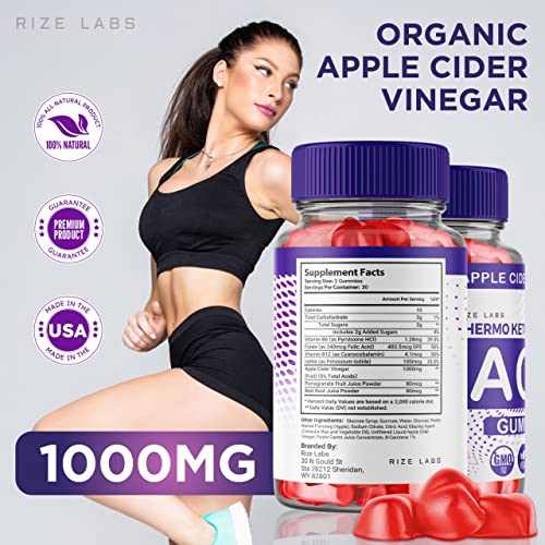 rize labs (2 Pack) Thermo Keto Gummies - ACV for Advanced Weight Loss with Apple Cider rize labs uk supplements