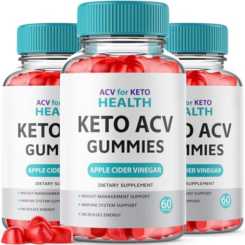 (3 Pack) ACV for Keto Health - Premium Apple Cider Vinegar Gummies – Natural Detox Hidden Elixir uk supplements