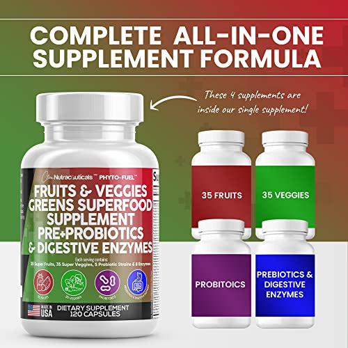 Fruits and Veggies Supplement Reds & Green Superfood - A Natural Balan Clean Nutraceuticals uk supplements