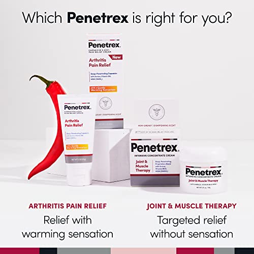 Penetrex Arthritis Warming Pain Relief Cream - Deep Penetrating Capsaicin with Arnica, Vitamin B6 & MSM(DMSO2) - Apply to Hands, Wrists, Feet, Knees, Elbows and Other Affected Areas, 2 oz Penetrex uk supplements