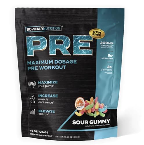 BOWMAR NUTRITION Non Stimulant Pre Workout, Pre Workout Powder, Pump Supplement BOWMAR NUTRITION uk supplements