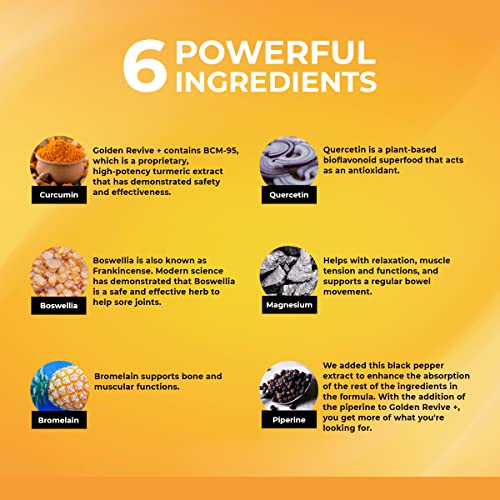 UpWellness Golden Revive + Joint Support with Quercetin, Magnesium, and Turmeric UpWellness Nutrient-Rich Living uk supplements