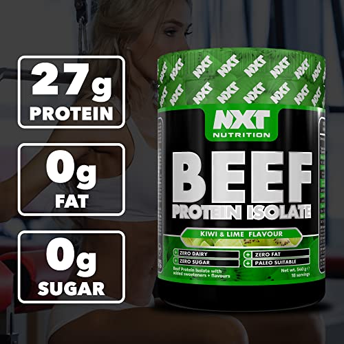 NXT Beef Protein Isolate 540g - High Protein Powder in Natural Amino Acids - Paleo, Keto Friendly NXT Nutrition uk supplements