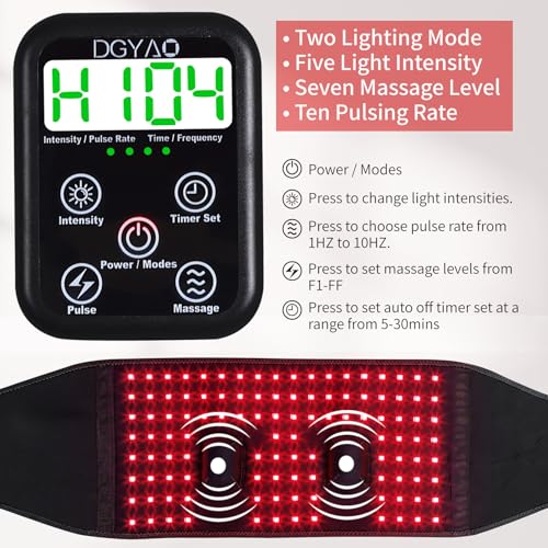 TUOYR Cordless Red Light Therapy Belt for Back Pain Relief with 10000mAH Power Bank TUOYR uk supplements