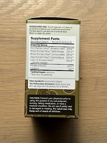 DailyNutra Mushroom Defense Formula - Immune Support Supplement | Organic DailyNutra uk supplements
