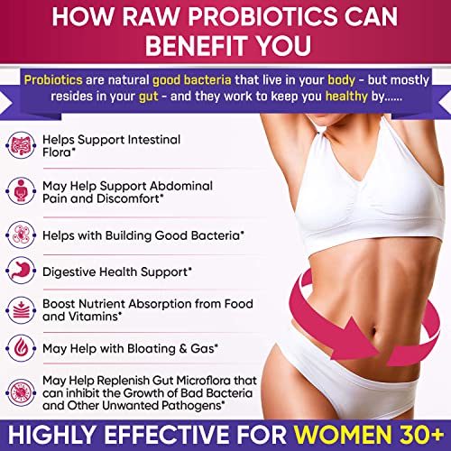 Dr. Formulated Raw Probiotics for Women 100 Billion CFUs with Prebiotics Wholesome Wellness uk supplements