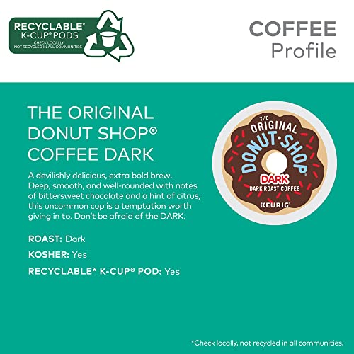 The Original Donut Shop Dark Coffee, Keurig Single-Serve K-Cup Pods, Dark Roast, 96 Ct The Original Donut Shop uk supplements