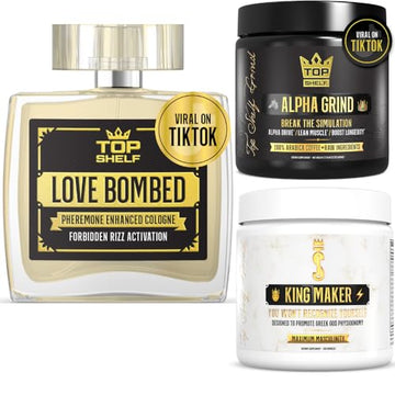 Love Bombed plus King Maker and Alpha Grind Coffee Join Top Shelf Grind uk supplements