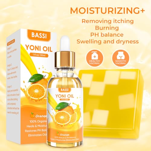 Yoni Soap & Yoni Oil & Feminine Wash Set for Women, Yoni Wash for Vaginal Ph Balance Remove BASSI uk supplements