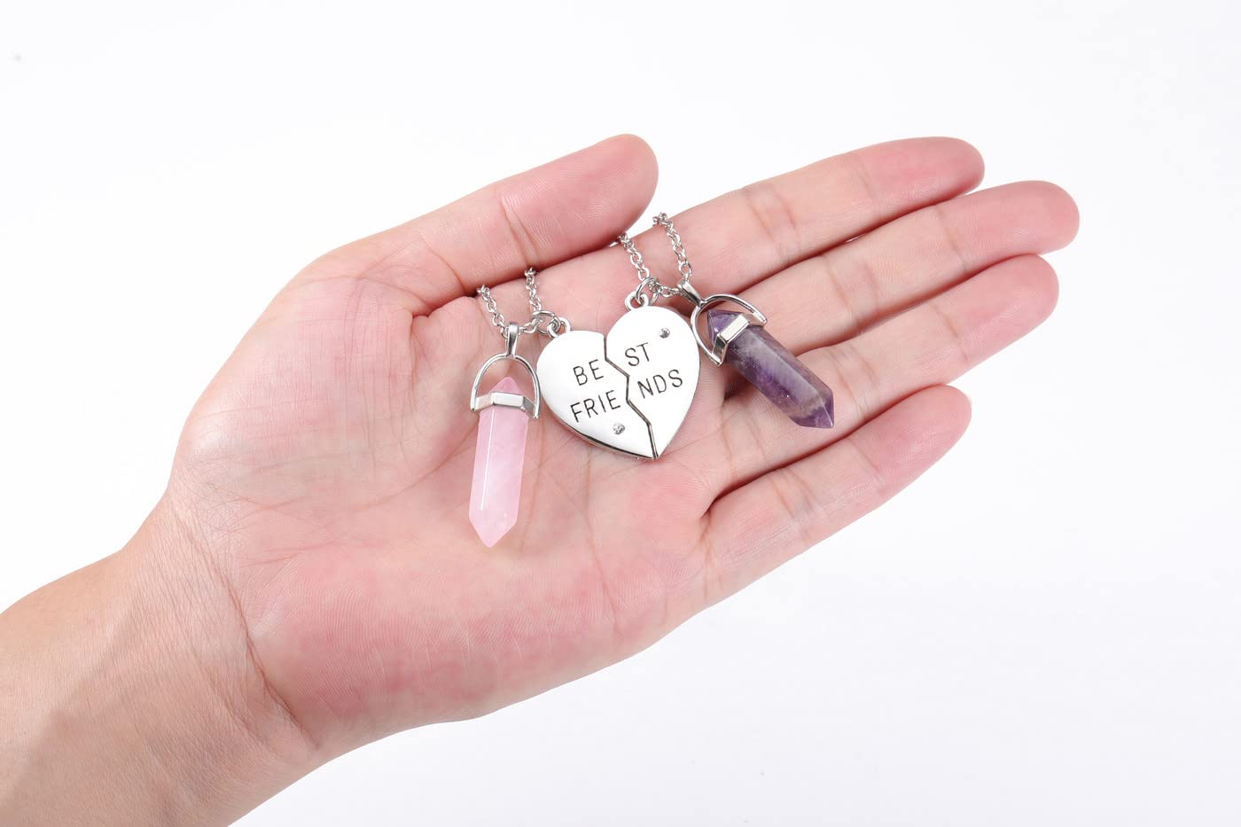 PESOENTH Best Friend Necklace for 2 Girls Gifts- BFF Friendship Necklaces Women Matching PESOENTH uk supplements