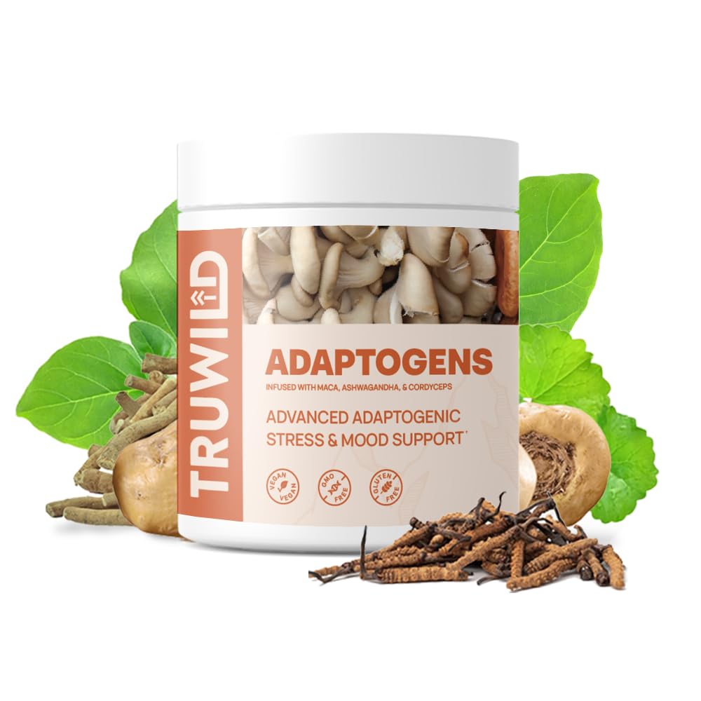TruWild Adaptogen Blend with Cordyceps Maca Ashwagandha - Full Spectrum Mushroom TruWild uk supplements