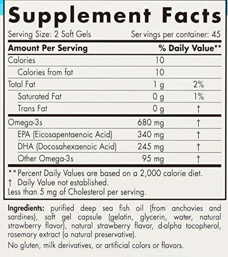 NORDIC NATURALS Junior Ultimate Omega Chewable Softgels, 680 Mg, 90 CT Nordic Naturals uk supplements