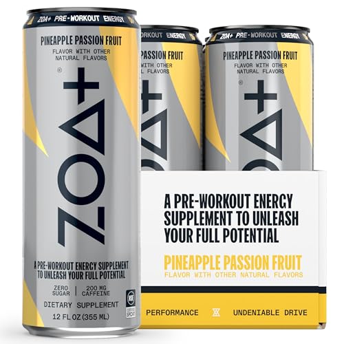 ZOA+ Pre-Workout Sugar Free Energy Drink, Orange Grapefruit - NSF Certified for Sport ZOA uk supplements