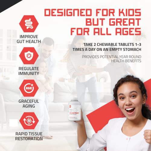 Bovine Colostrum Chewable Tablets - TBR Labs - with Immunoglobulins and Lactoferrin TBR Labs uk supplements