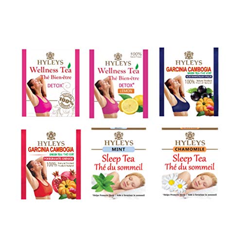 Hyleys Detox Tea for Cleanse and Weight Loss - 28 Day Kit - 84 Tea Bags (9 Pack) HYLEYS uk supplements