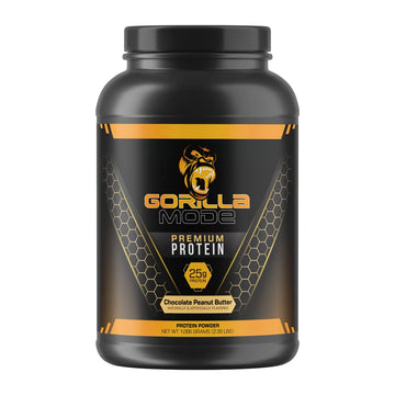 Gorilla Mode Premium Whey Protein - Chocolate Peanut Butter / 25 Grams of Whey Gorilla Mind uk supplements