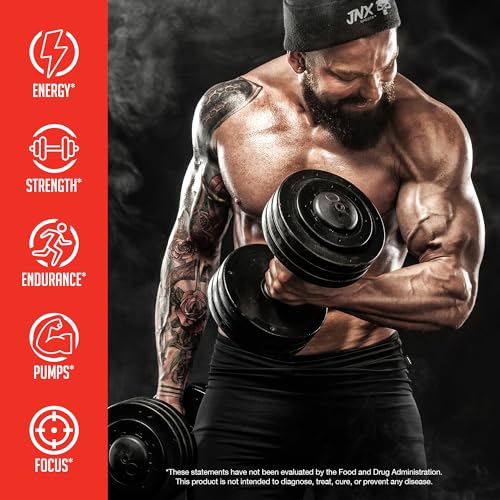 JNX SPORTS The Curse! Pre Workout Powder - Blue Raspberry 50 Servings | Preworkout JNX SPORTS uk supplements