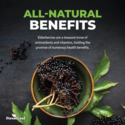 ForestLeaf Sambucus Elderberry with Vitamin C and Zinc - 9000mg Ult ForestLeaf uk supplements