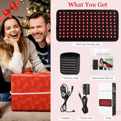 Yofalo 660nm LED Red Light and 850nm Near Infrared Red Light Therapy Belt Device for Body Pain Waist yofalo uk supplements