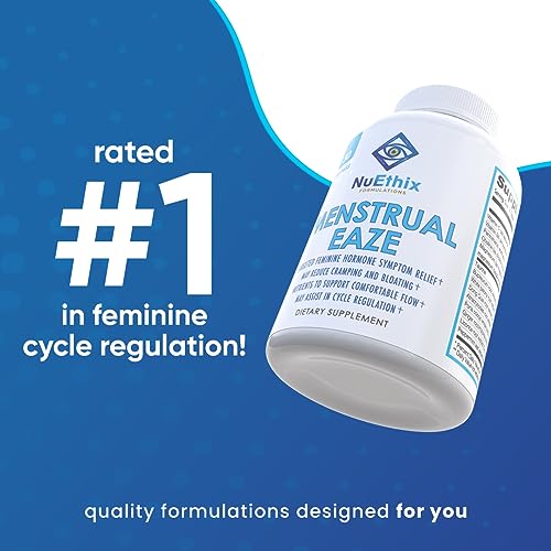 NuEthix Formulations Menstrual Eaze Dietary Supplement, Targeted Feminine Hormone Symptom Relief NuEthix Formulations uk supplements