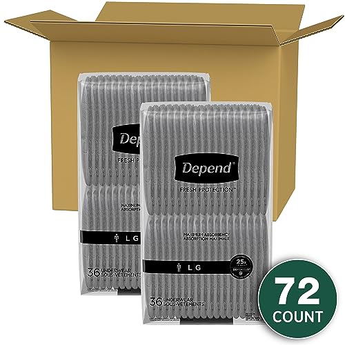 Depend Fresh Protection Adult Incontinence Underwear for Men Depend uk supplements