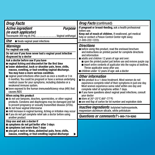 Amazon Basic Care Tioconazole Ointment 6.5 Percent, Vaginal Antifungal, 1-Dose Treatment Amazon Basic Care uk supplements