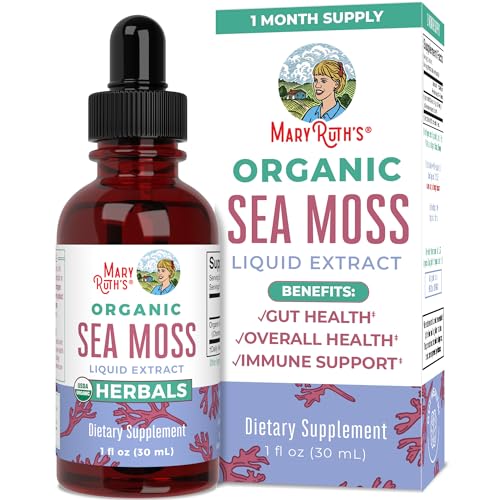 MaryRuth's Irish Sea Moss Liquid Drops | Sugar Free | SeaMoss for Gut Health and Immune MaryRuth Organics uk supplements