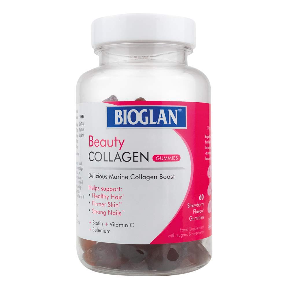 Bioglan Collagen Gummies | 1000mg | Hydrolysed Marine Collagen | Biotin Bioglan uk supplements