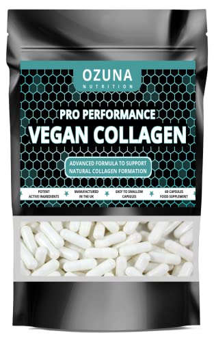 Pro Performance Vegan Collagen Complex – Vegetarian Collagen Capsules, Plant Based Collagen OZUNA NUTRITION uk supplements