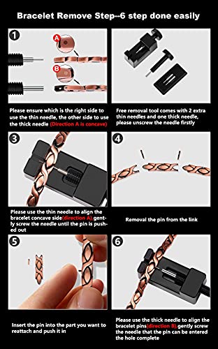 Jecanori Copper Bracelets for Women,Classic Magnetic Copper Bracelet,Valentine's Day Jecanori uk supplements
