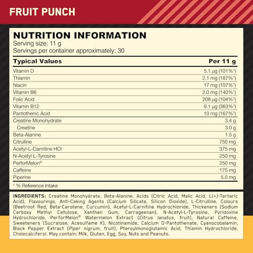 Optimum Nutrition Gold Standard Pre Workout Powder, Energy Drink with Creatine Monohy Optimum Nutrition uk supplements