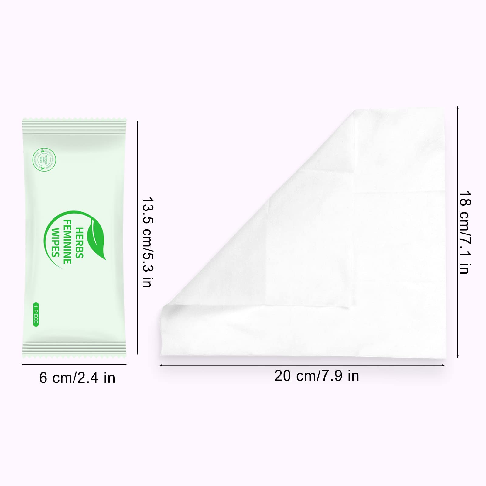 Hipruict Travel Feminine Hygiene Wipes,50 Count Intimate Wipes Feminine Care,Ph Balanced Hipruict uk supplements