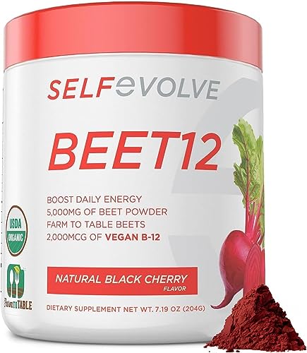 selfevolve Beet12 - Organic Beet Root Powder Enhanced with Vitamin B12, Nitric Oxide Booster selfevolve uk supplements