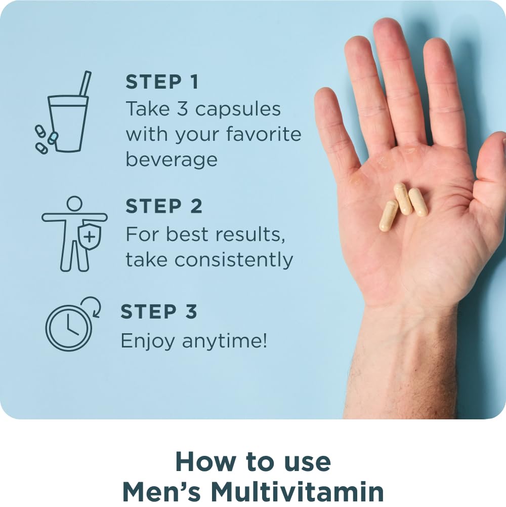 Ancient Nutrition Multivitamin for Men, Multi Men's, Methylated Vitamin D, C, E, B12, Zinc, Magnesium, Supports Healthy Immune System and Bone Health, 90 Ct Ancient Nutrition uk supplements