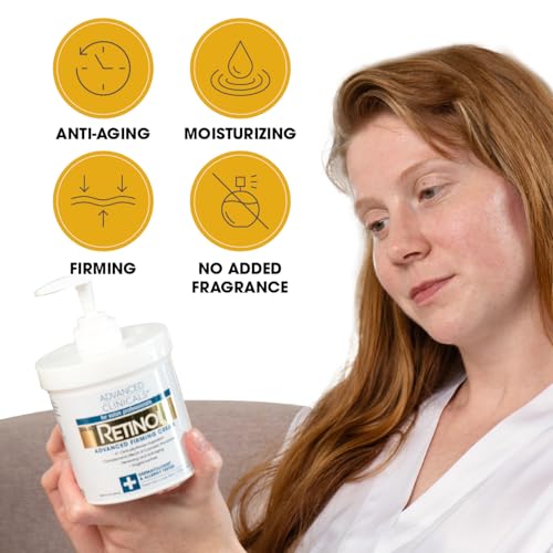 Advanced Clinicals Retinol Cream. Value Set- Two spa size 16oz bottles with pump Advanced Clinicals uk supplements