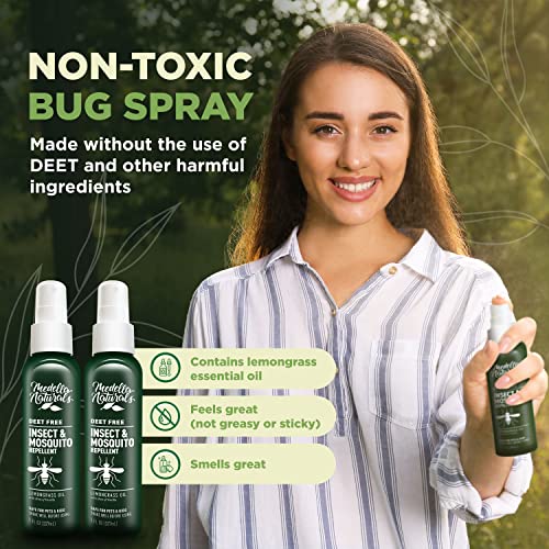 Deet-Free Insect & Mosquito Repellent Pack of 2 (8 oz) – Nice Smelling Medella Naturals uk supplements