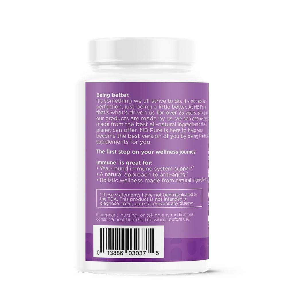 nbpure Immune+ Daily Immune System Supplement Boost, Immunity Supplement, 90 Count nbpure uk supplements